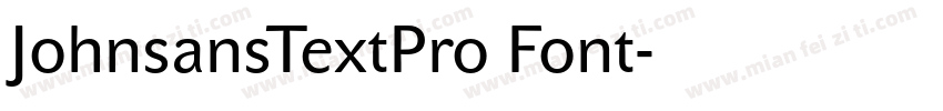 JohnsansTextPro Font字体转换